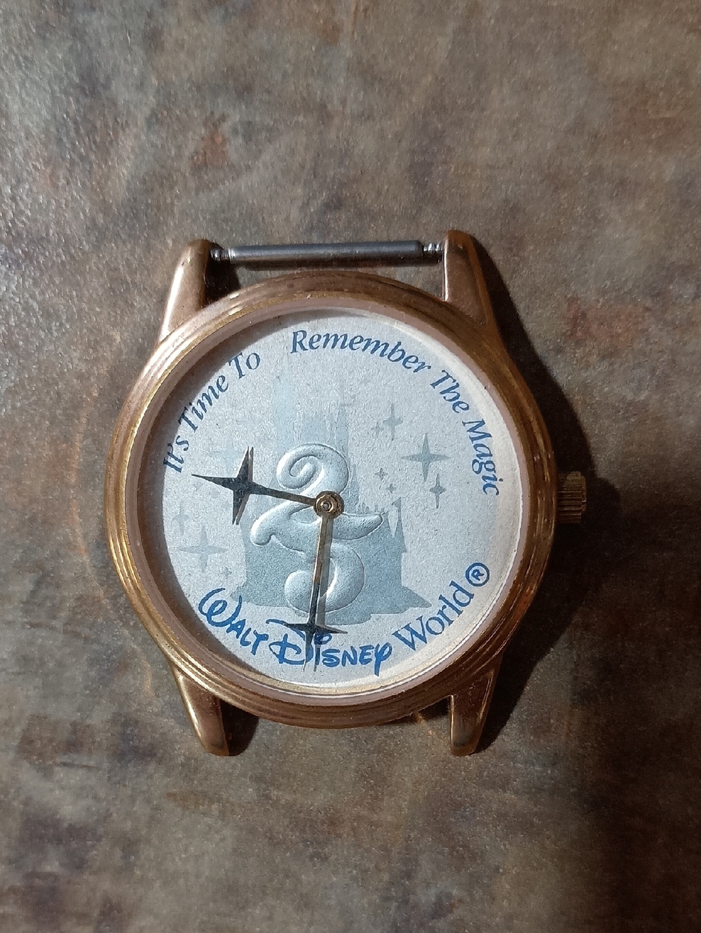 Disney Gold Tone Walt Disney World Sorcerer Mickey Watch Face